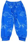 Zafírové pyžamové nohavice s dinosaurami
