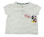 Biele tričko s Mickey mousem Disney