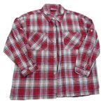 Červeno-bielo-čierno-světlemodro/béžová kockovaná košeľa Topolino