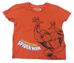 Tmavooranžové tričko so Spider-manem MARVEL