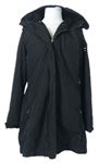 3v1 - Dámsky čierny šušťákový prechodný kabát s kapucňou Principles