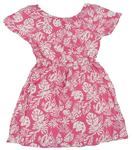 Ružové šaty s listami Primark
