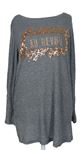 Luxusné dámske tričká s dlhým rukávom veľkosť 44 (L)