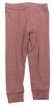 Ružové rebrované pyžamové nohavice Next