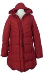 Dámsky červený šušťákový zimný kabát s kapucňou Red Chilli