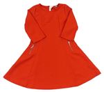 Červené rebrované šaty Matalan