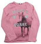 Ružové tričko s koníkem Charles Vögele