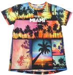 Farebné tričko s palmami a nápisom Primark