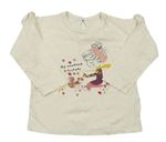 Luxusné dievčenské tričká s dlhým rukávom veľkosť 116