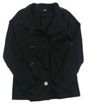 Čierny plátenný kabát H&M