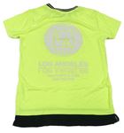 Neonově zelené tričko s potiskem zn. Primark