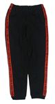 Čierne pyžamové nohavice s pruhom s nápisy - Spiderman George