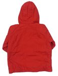 Červená šusťáková jarní zateplená bunda s holčičkou a kapucí zn. Ladybird