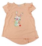 Marhuľové tričko s králikom C&A
