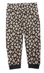 Sivo-béžové pyžamové nohavice s leopardím vzorom George