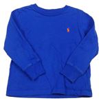 Modré tričko s logom Ralph Lauren
