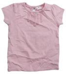 Luxusné dievčenské tričká s krátkym rukávom veľkosť 80, F&F