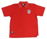 Červené polo tričko s erbem England