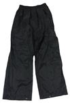 Čierne šušťákové nepromokavé funkčné nohavice Regatta