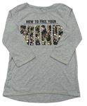 Luxusné dievčenské tričká s dlhým rukávom veľkosť 164