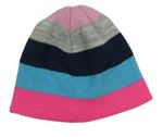 Farebná pruhovaná pletená čapica St. Bernard