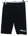 Dámske čierne elastické kraťasy s logom Ellesse
