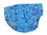 Modré plenkové chlapčenské plavky s delfínmi Bambino