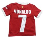Červený sportovní funkční dres - Manchester united - Ronaldo zn. Adidas