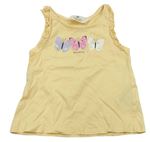 Lacné dievčenské tričká s krátkym rukávom veľkosť 98, H&M