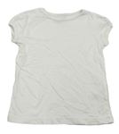 Lacné dievčenské tričká s krátkym rukávom veľkosť 110