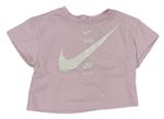 Svetloružové tričko s logom Nike