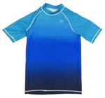 Safírovo-tmavomodro-modrozelené UV tričko Next