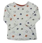 Svetlosivé tričko s hviezdami Ergee