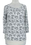 Dámske sivé kvetované petite tričko M&Co