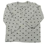 Sivé melírované tričko s hviezdičkami George