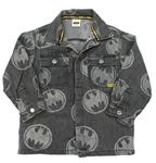Sivá rifľová košeľa s Batmanem George