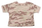Ružovo-béžové army tričko George