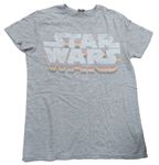 Sivé melírované tričko so Star Wars M&S
