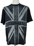 Dámske čierno-sivé tričko s logem Guinness