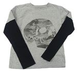Lacné chlapčenské tričká s dlhým rukávom veľkosť 140, M&Co.