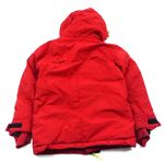 Červená šusťáková zimní bunda s kapucí zn. Next