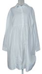 Dámske biele košeľové tehotenské é šaty Asos