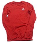 Červené športové funkčné tričko s logom Sondico