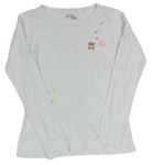 Lacné dievčenské tričká s dlhým rukávom veľkosť 164
