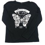Čierne tričko s bielým motýlom page