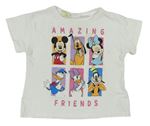 Smotanové tričko s Minnie a přáteli Zara