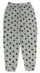 Sivé melírované plyšové pyžamové nohavice s hviezdičkami PRIMARK