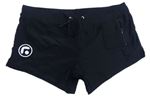 Pánske čierne nohavičkové plavky s logom Aoux