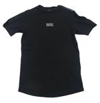 Čierne tričko s logeya pruhom RASCAL
