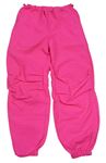 Neónové ružové šušťákové nohavice Primark